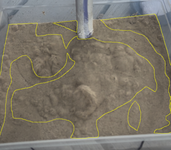 Cover photo for Effect of sub-layer water saturation on two-layer sand fluidization