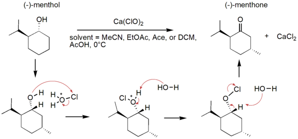 Kinetic Monitoring and Fourier-Transform Infrared (FTIR) Spectroscopy of the Green Oxidation of (-)-Menthol to (-)-Menthone