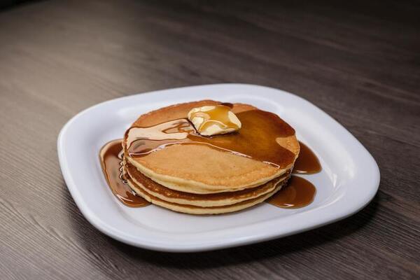 Buttermilk and baking soda increase pancake fluffiness by liberating carbon dioxide 