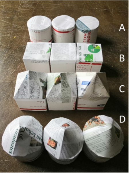 An accessible experiment to assess the impact of shapes of buildings and roofs on wind resistance