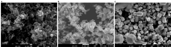 Surface cleanliness of hydrothermally grown zinc oxide microparticles compared to commercial nanoparticles