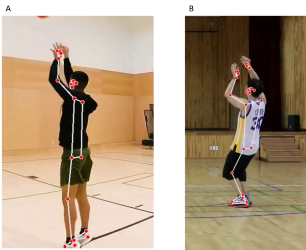 Levering machine learning to distinguish between optimal and suboptimal basketball shooting forms