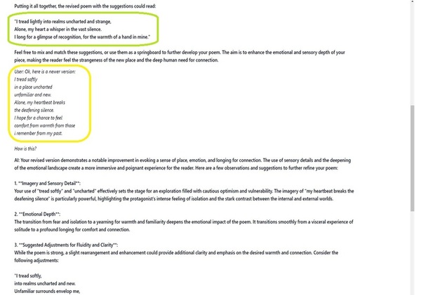 The availability of a poetry tutor prompts inexperienced writers to explore deeply emotional themes