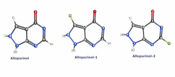 Cover photo for A computational quantum chemical study of fluorinated Allopurinol