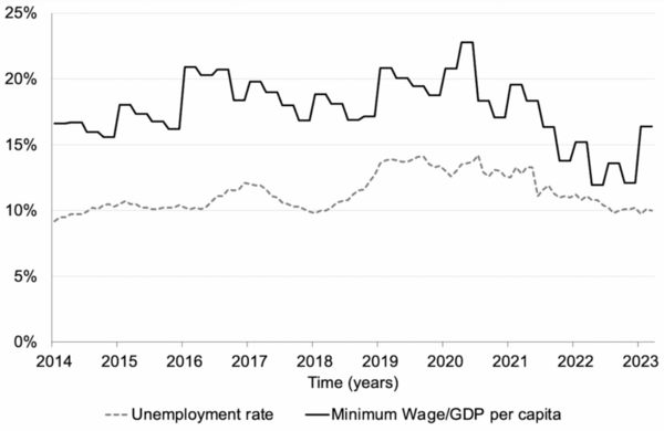 Cover photo for Determining the relationship between unemployment and minimum wage in Turkey